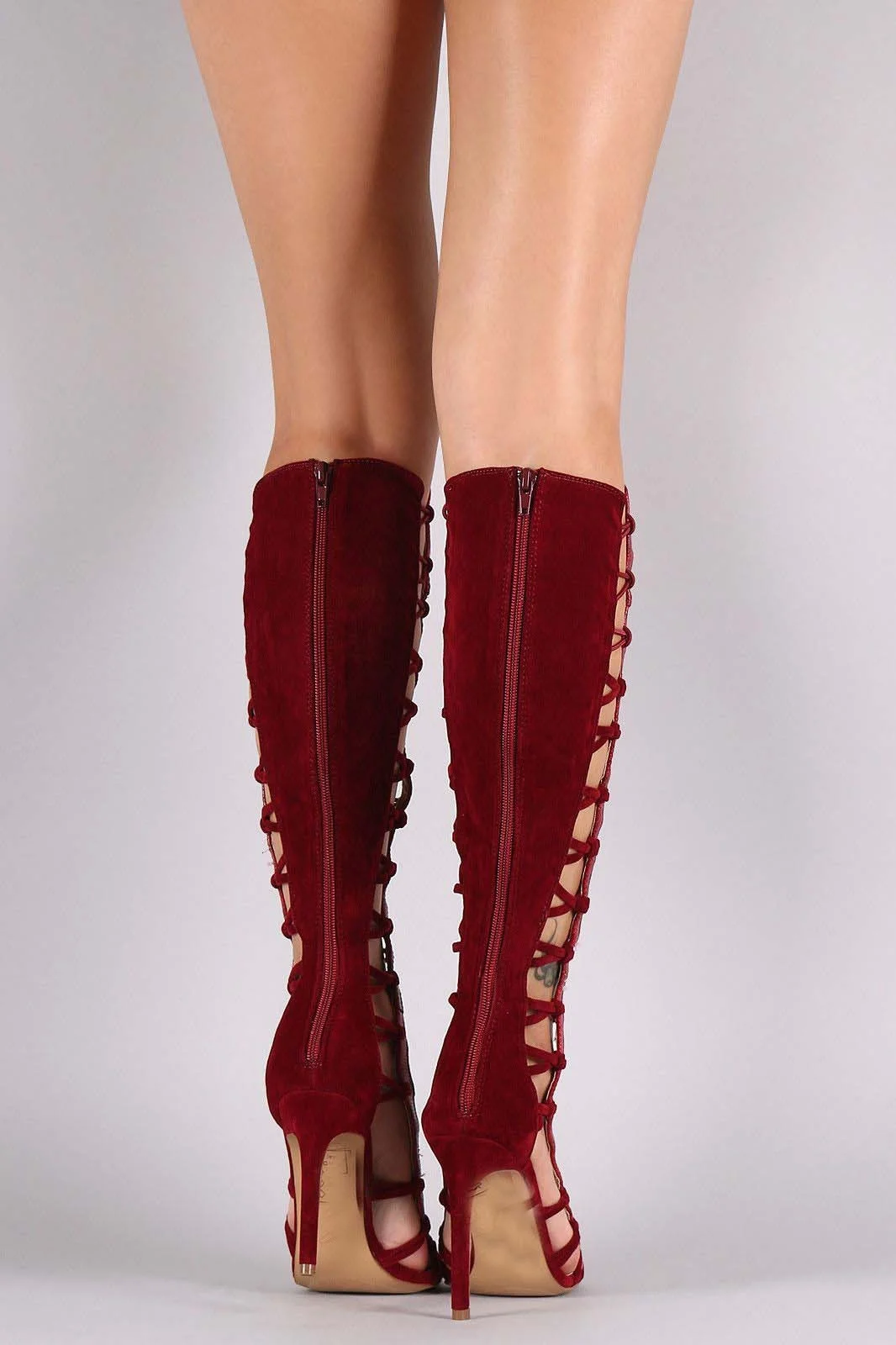 

New color matching cross strap open toe High Heel Sandals