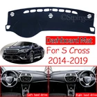 Противоскользящий коврик для приборной панели для Suzuki SX4 S-Cross 2014  2019, солнцезащитный козырек, аксессуары для Maruti SX-4 SX 4 S Cross SCross
