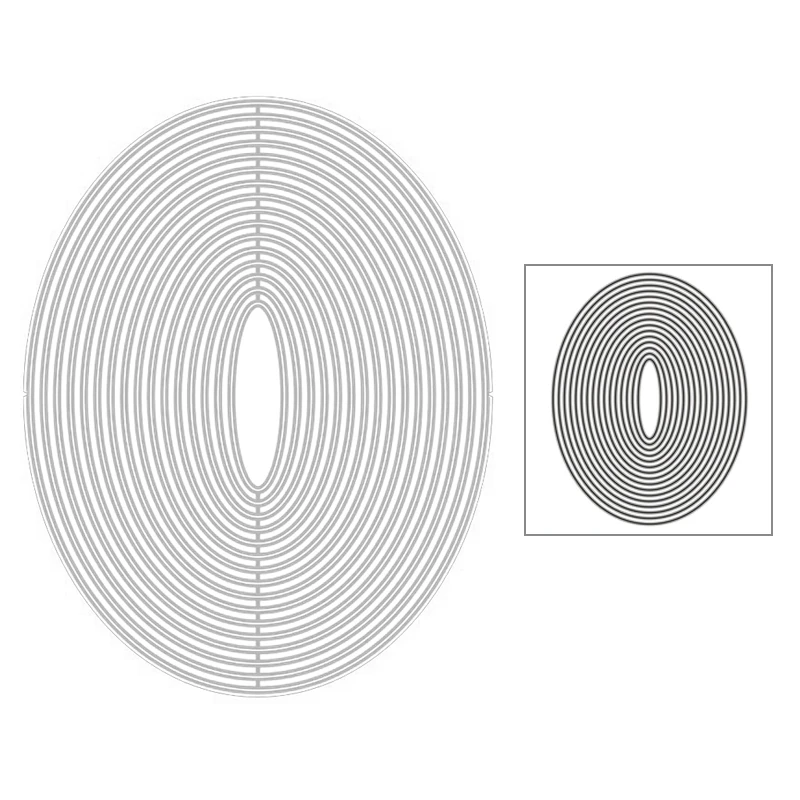 Новинка 2020 лидер продаж Овальный многослойный фоновый высекальный штамп с