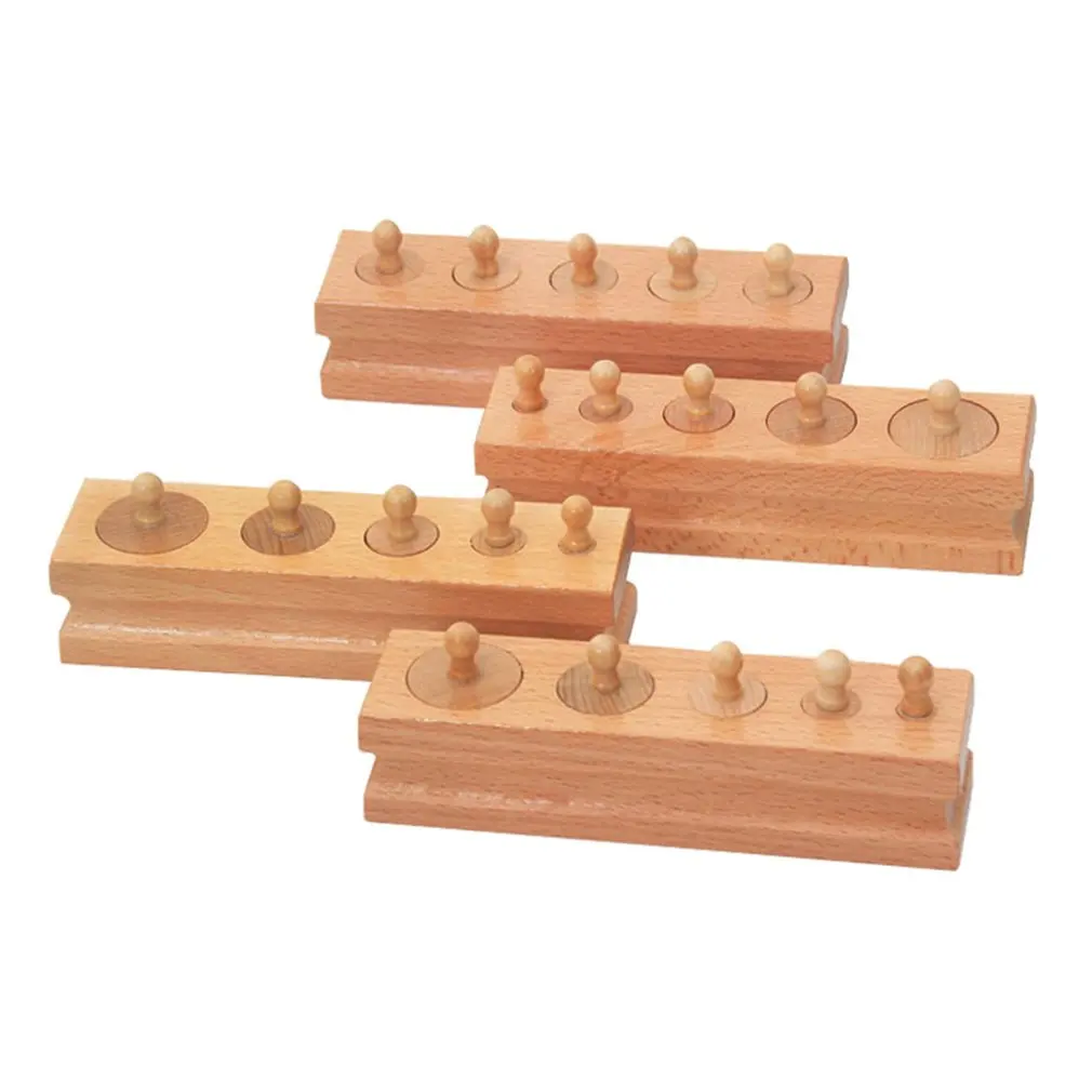 Новые материалы Montessori Монтессори блок игрушки развивающие игры гнездо цилиндра