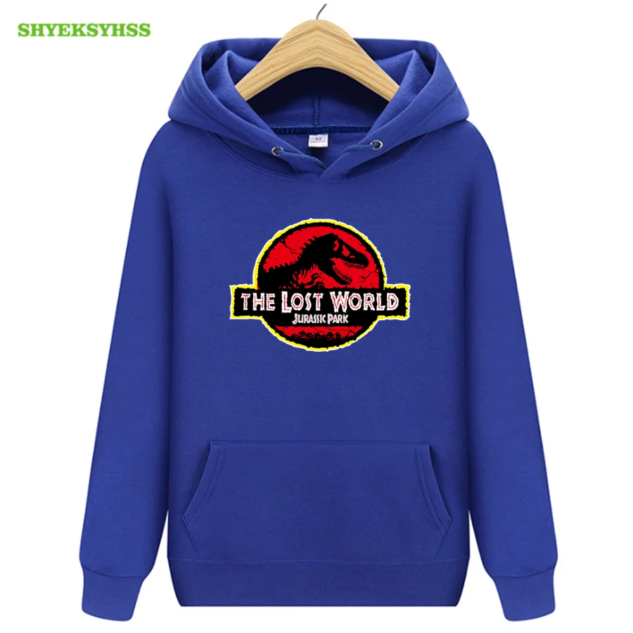 

Jurassic Park logo men's hoodies dinosaur series clothing hoodie boys hip hop science fiction adventure fashion sweatshirt