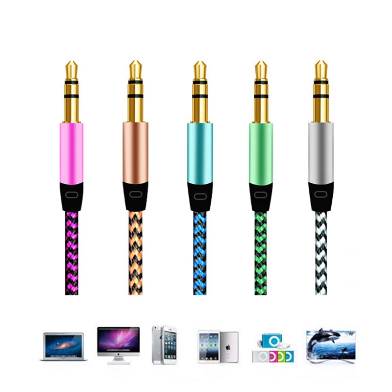 Aux кабель 3 5 мм со штекером стерео вспомогательный автомобильный аудиокабель