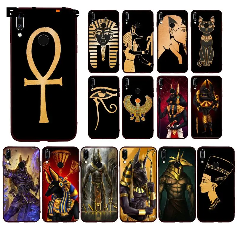 

Babaite Artistic Egypt Nefertiti Anubis Ankh Pharaoh Phone Case for Huawei P20 P30 Pro P20Lite P30Lite PSmart P10 9lite
