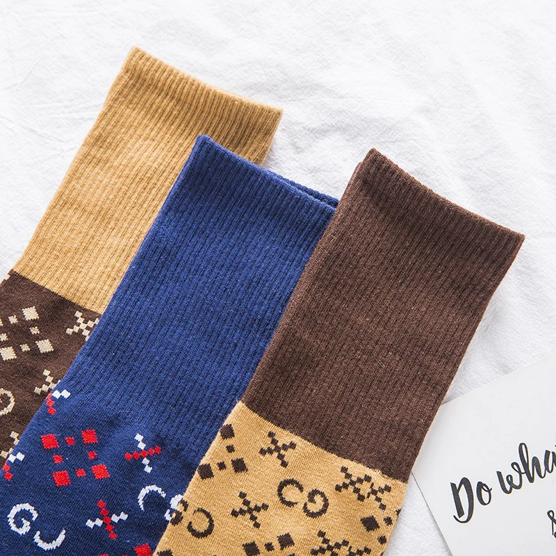 Новые весенние крутые женские японские носки Heap-heap золотые шелковые хлопковые