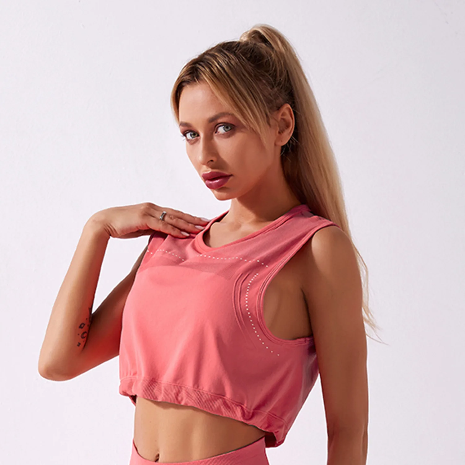 

Fashion Women Yoga Underwear Women T shirt Without Steel Ring Female Clothes Stereotype Fitness Ladies Vest Girls Top Clothing