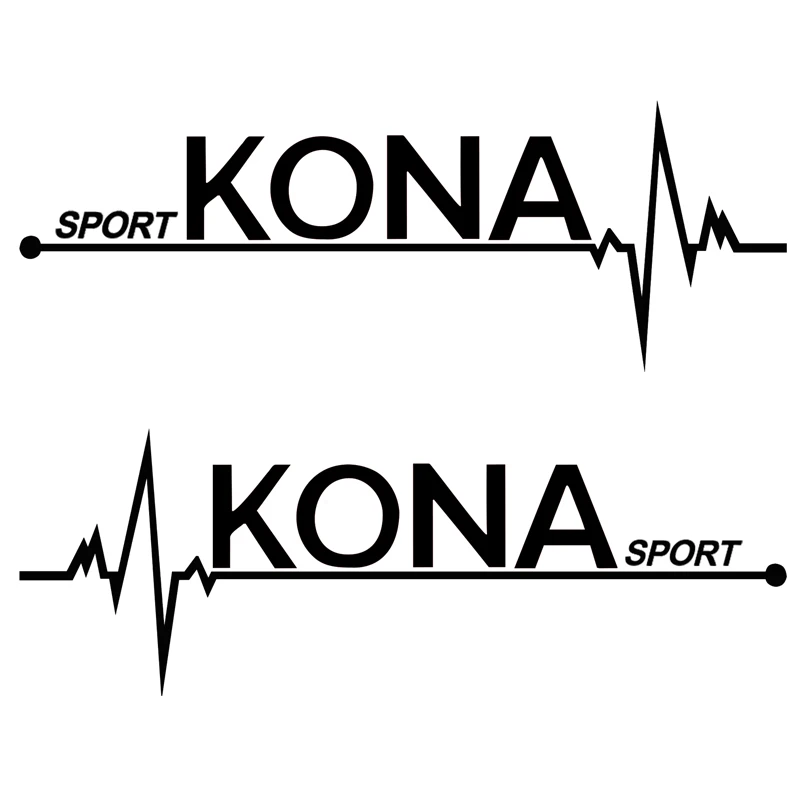 

2 Pcs For Hyundai Kona Window Vinyl Decals Car Styling Self Adhesive Emblem Car Stickers