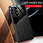 Автомобильный Магнитный чехол, кожаный чехол из плексигласа для Samsung Galaxy A52 5G A 52 SM-A526B 6,5 дюйма, защитный чехол для задней камеры