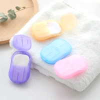 20pcs disposable soap paper travel soap paper washing hand bath clean scented slice sheets mini paper soap travel cleaning paper