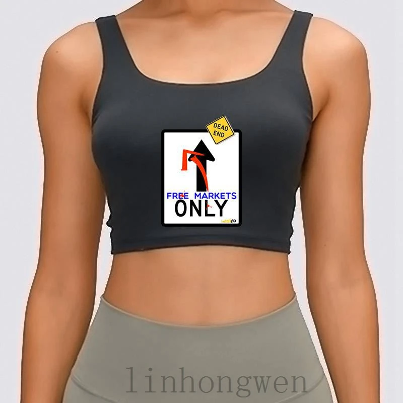 

Free Markets Women Tank Top Personalized Casual Summer Style Formal Anti-Wrinkle S-XL Trend Crop Top
