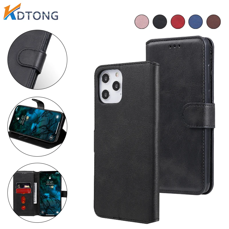 

Solid color Leather Case For iPhone 13 12 11 XS Pro Max SE 2020 Mini X XR 8 7 6 6S Plus 5 5S Simple Fashion Phone Cases Cover