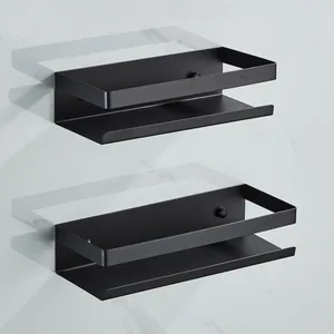 Полка для душа из нержавеющей стали, угловая полка, квадратная полка для ванны, душевая полка без гвоздей, черныйникелевый стеллаж-органайзер для хранения