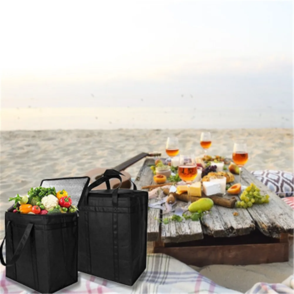 Утолщенная Складная Водонепроницаемая нейлоновая сумка для обеда