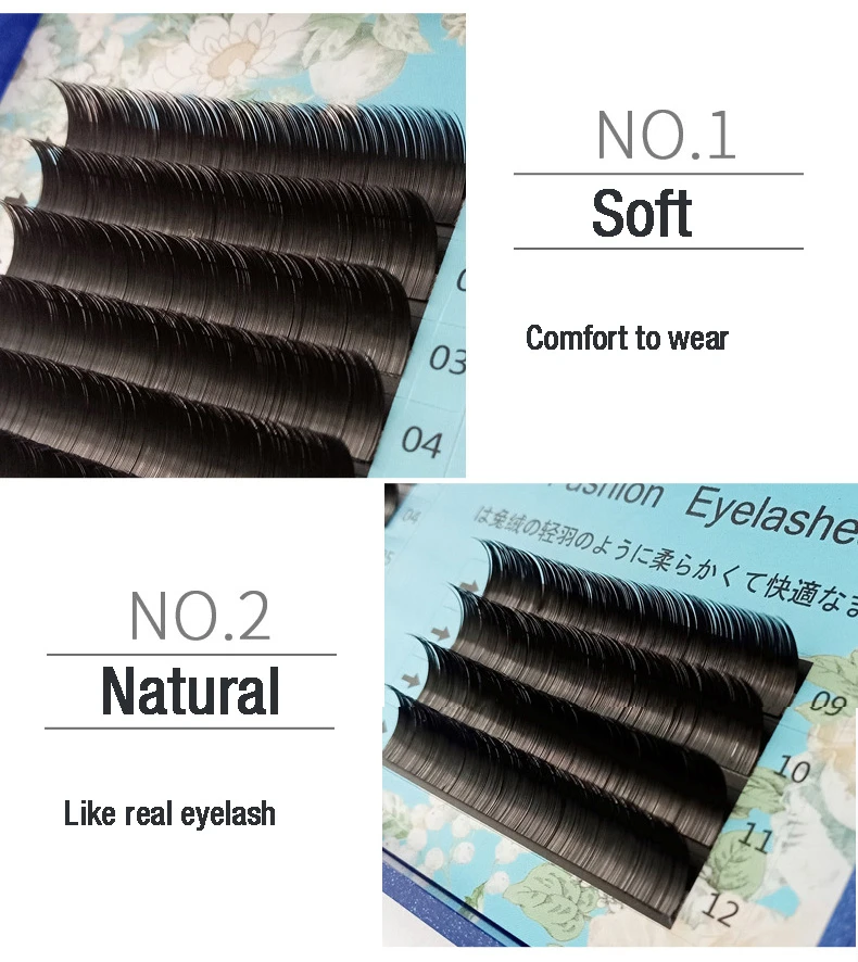 Doradosun Baby Curl Faux Mink Fake Eyelash Extension Soft Grafting False Eyelashes Natural Individual Lashes Makeup | Красота и