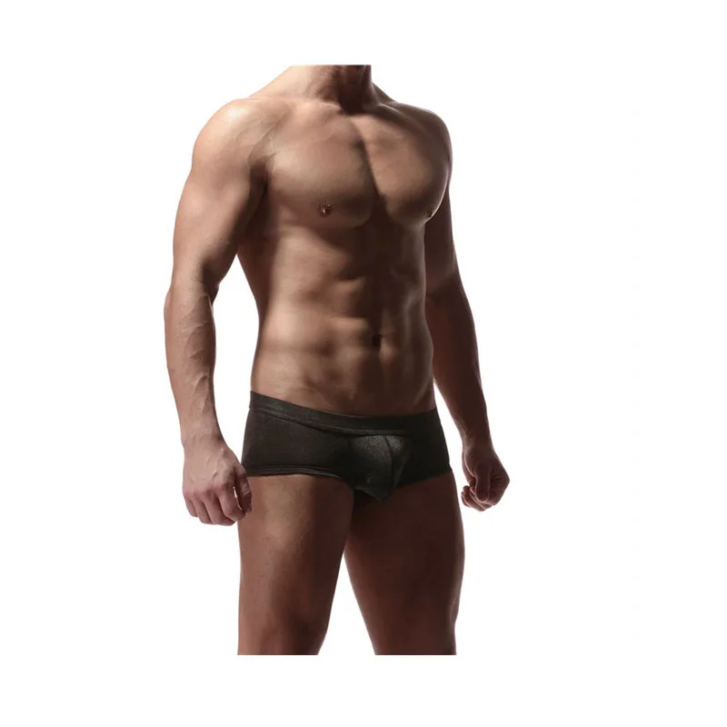 4PCS Men Boxers Cotton Underwear Male Sexy Low Waist Underpants Men's Cotton Boxer Shorts Tight Boxer Shorts Underwear Trunks