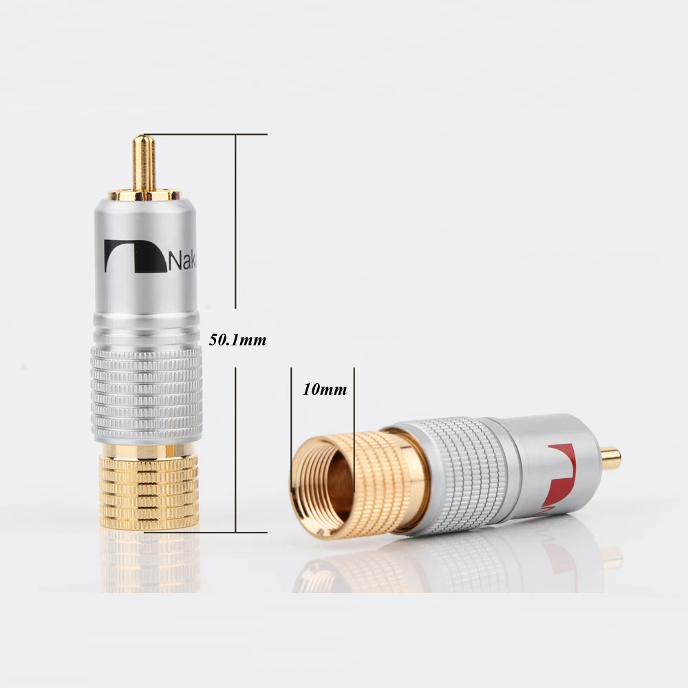 8 шт. штекер RCA Nakamichi с золотистым покрытием 24K | Электроника