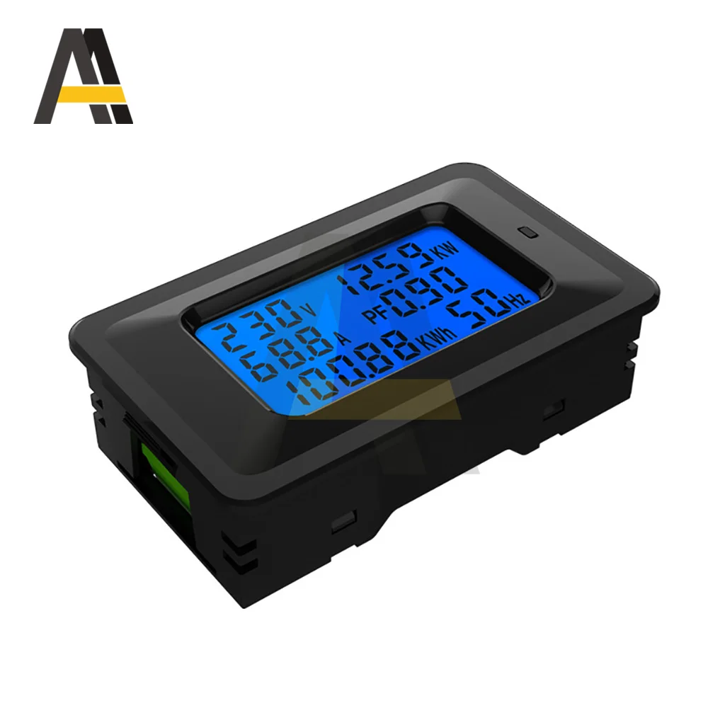 

AC110-250V ЖК-дисплей Цифровой Вольтметр напряжения тока 0-A 0-20A измеритель мощности энергии мультиметр Амперметр 100A Токовый Шунт
