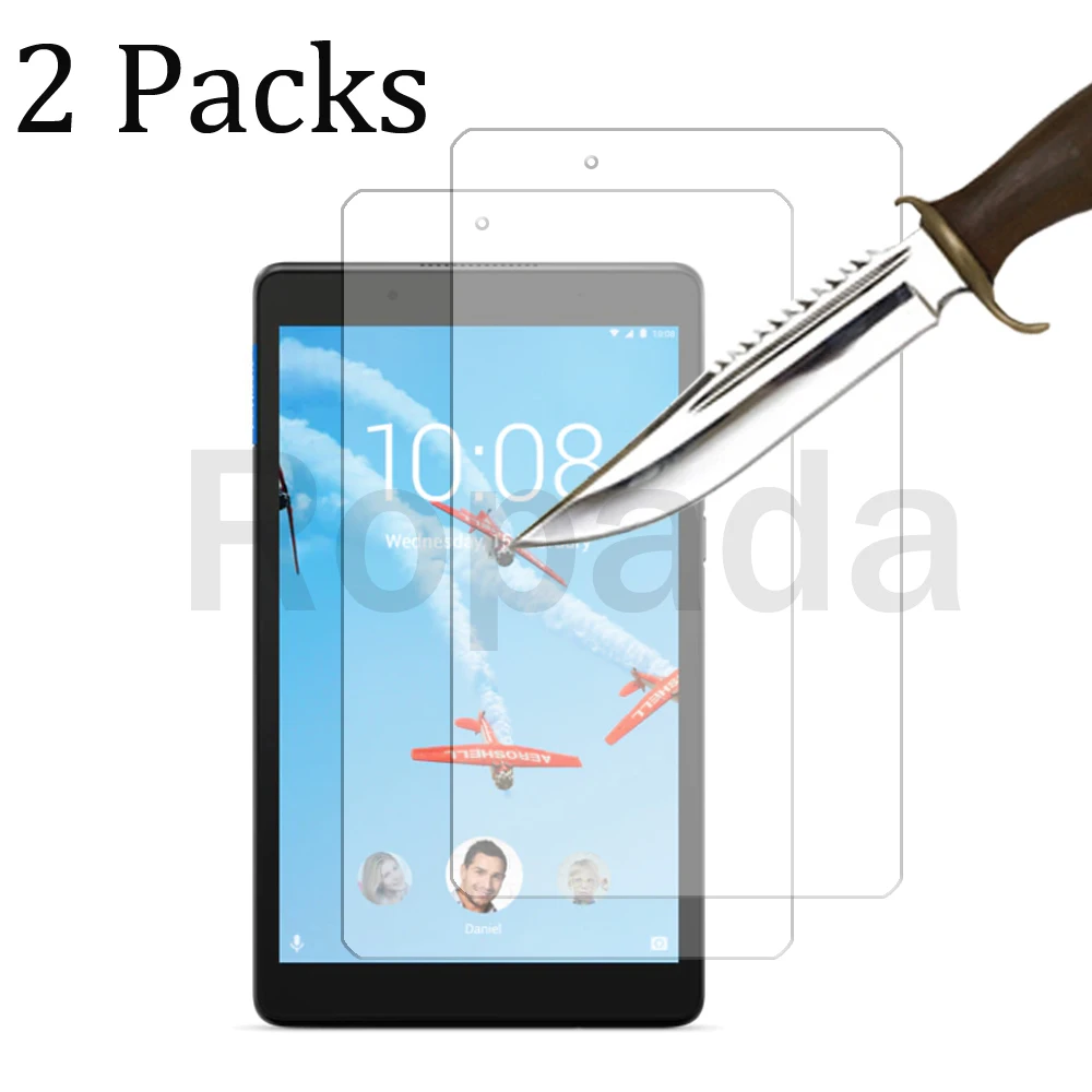 2 упаковки закаленное стекло для защиты экрана планшета Lenovo Tab E8 защитная пленка 9H