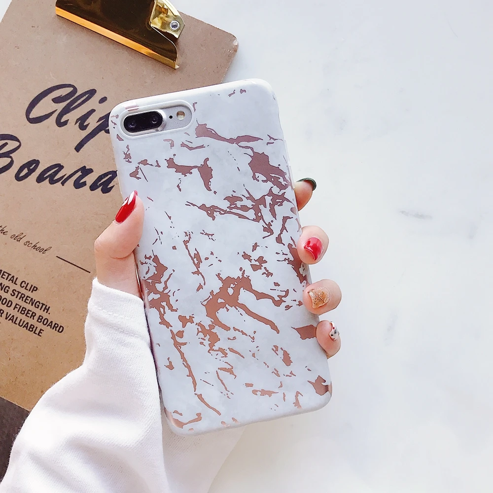 Для Funda iPhone X чехол горячего тиснения мраморный для Etui XR XS XSMax мягкий телефона