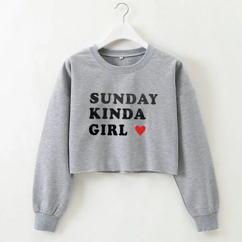 

2020 New Letter Print Harajuku Hoodie Women Autumn Streetwear Sweatshirt Hoodies Fashion Sexy Cropped Short Pullovers Moletom