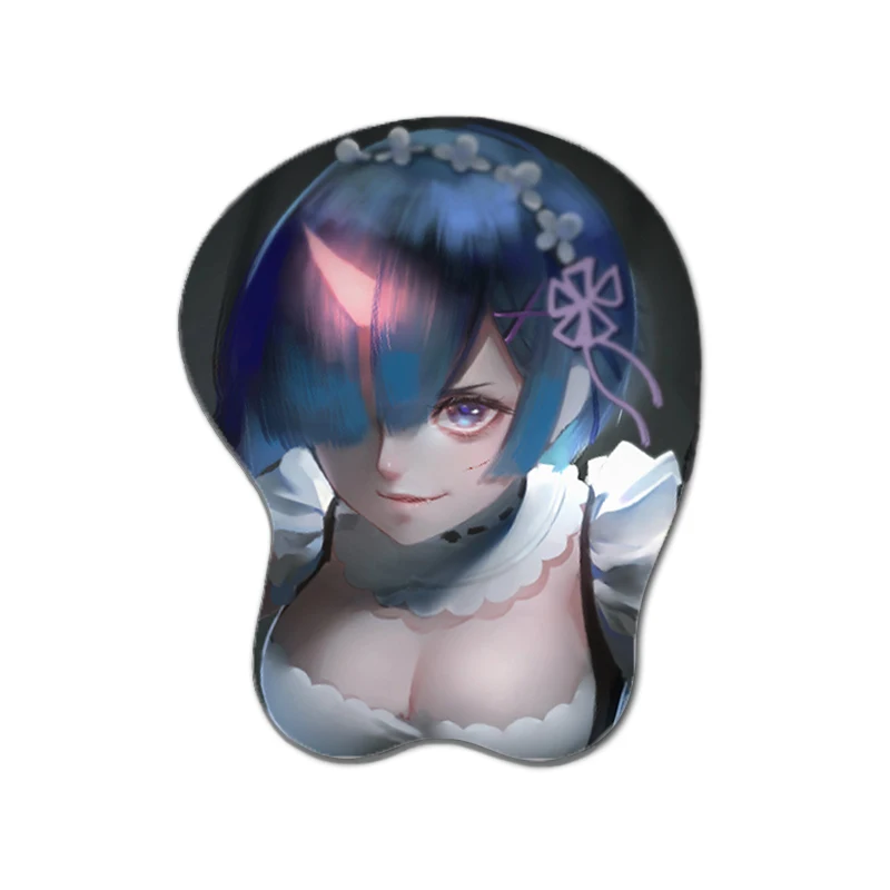 10 шт. 3D коврик для мыши DIY на заказ силиконовый Rem Kawaii игровой Otaku геймерский