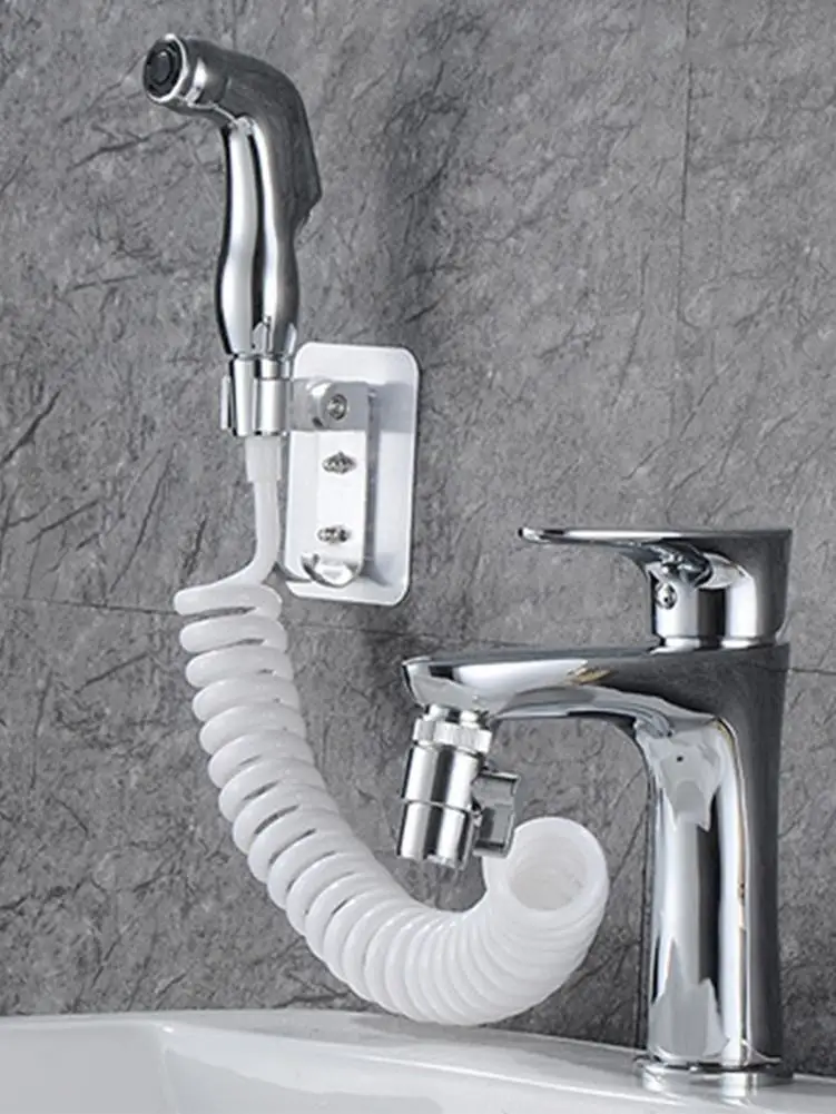 

4PCS Sink Shower Hose Sprayer Shampoo Sink With Handheld Spray Gun Adjustable Hose Sprayer Kit