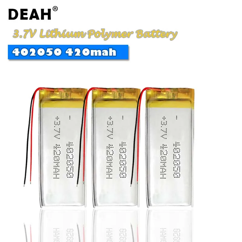3 7 В Lipo cells 402050 420 мАч литиевая полимерная аккумуляторная батарея для MP3