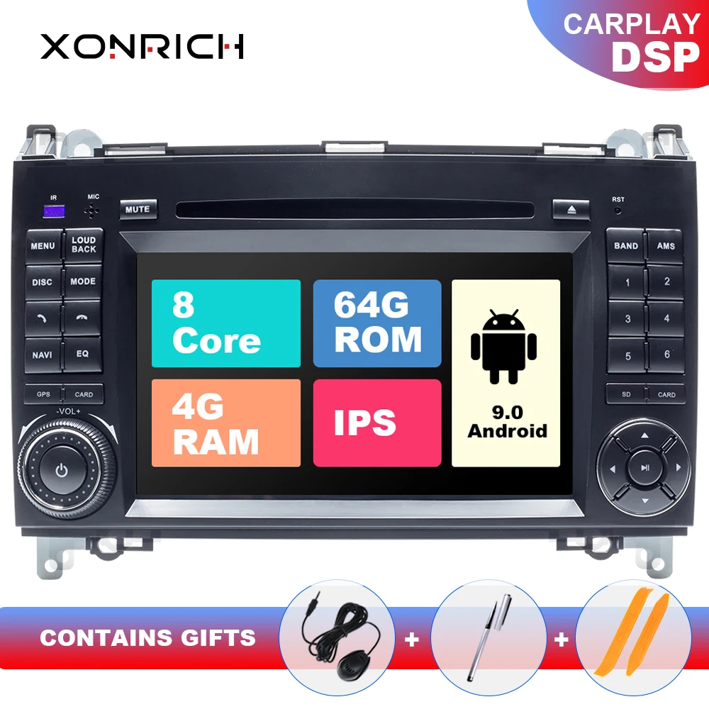 DSP 2 din автомобильный DVD Радио для Mercedes Benz B200 A B класс спринтер W906 W169 W245 Viano Vito W639 b170 Multimeida gps навигация