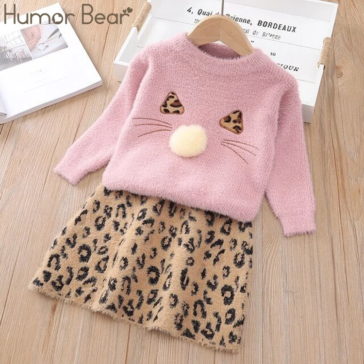 Humor Bear/брендовые новые осенние комплекты одежды для маленьких девочек с длинными