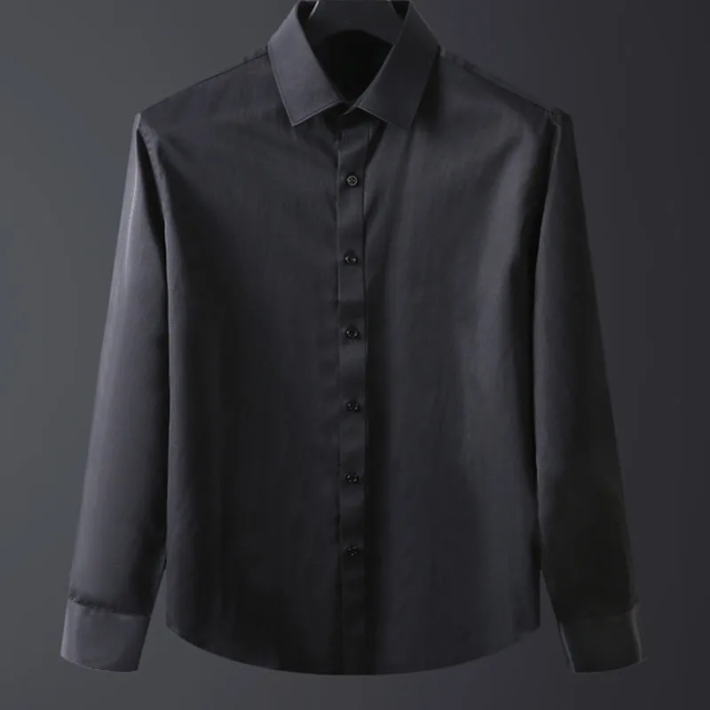 

Spring Autumn men shirts 6XL 7XL 8XL 9XL Bust 147cm Plus size long sleeve shirt men 5 colors