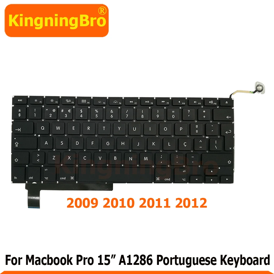 Клавиатура A1286 для ноутбука MacBook Pro 15 дюймов португальская замена клавиатуры 2009 2010