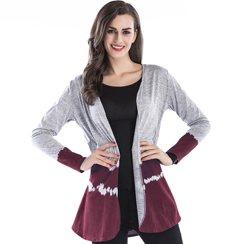 

Women's Autumn Medium And Long Casual Sunscreen Top Color Matching Long Sleeve Coat New Fashion Women Jacket