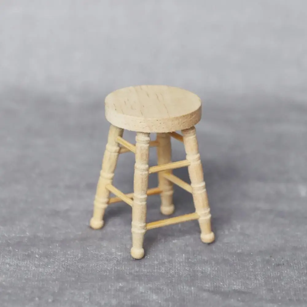 

Mini Simulated Stool Bedroom Furniture Scene Model for 1/12 Dollhouse Decoration