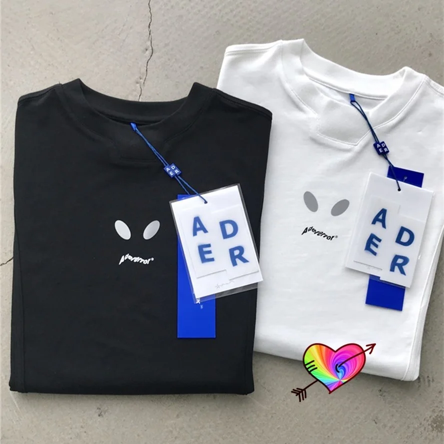 

2021, футболка Adererror Invader для мужчин и женщин, мужская, светоотражающая футболка зла, высококачественные Топы с коротким рукавом