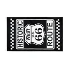 XYFlag 90x150 см, черный исторический запад США Route 66, флаг для украшения