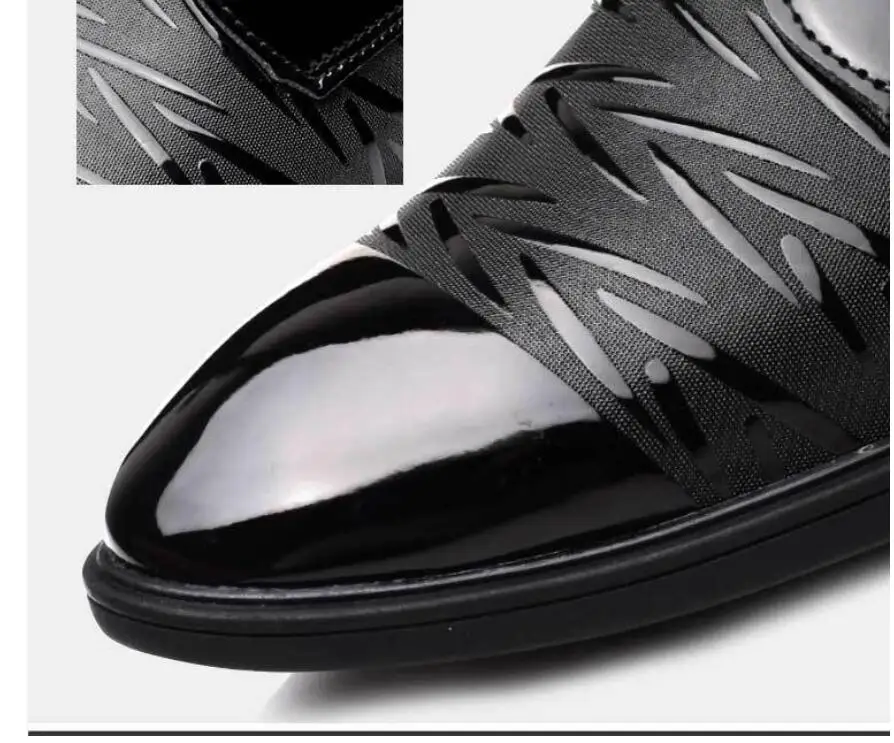 

Fashion lace-up Men patent leather Dress Shoes Men Oxfords Fashion Business Dress Men Shoes New Classic Leather Men'S Suits Shoe