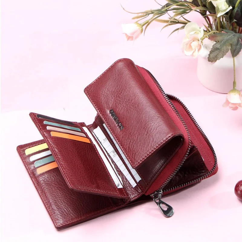European and American fashion multifunctional leather women's wallet Ebay source zipper coin purse
