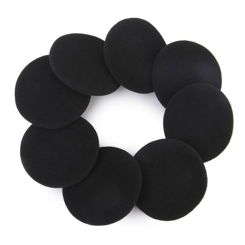 

HFES 4 Pair 60mm Replacement Ear Foam Earphone Pad Covers for Headset Headphone Black