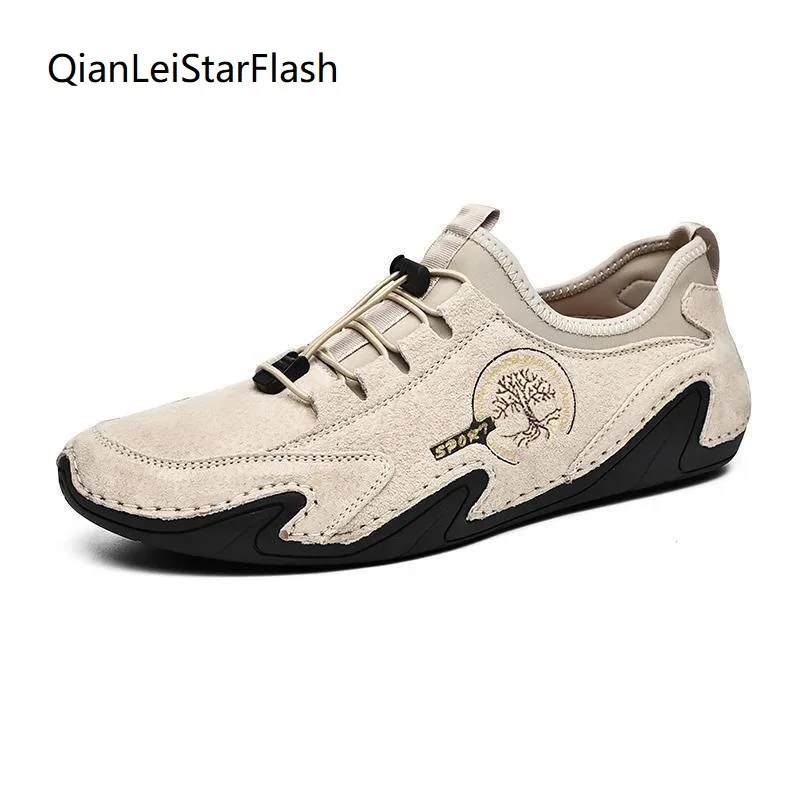 

Модные мужские уличные лоферы из натуральной кожи, мужские кроссовки, дышащая мужская обувь ручной работы, легкие мужские лоферы, мокасины