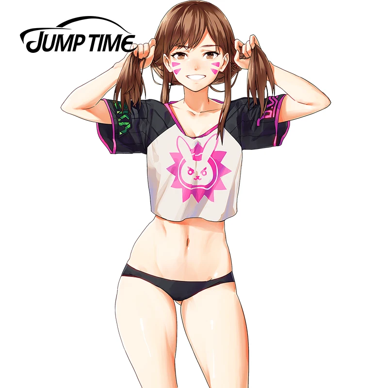 JumpTime 13 см x 9 1 милая девушка D.Va (Hana песня) оказывает патруля игра наклейка на кузов