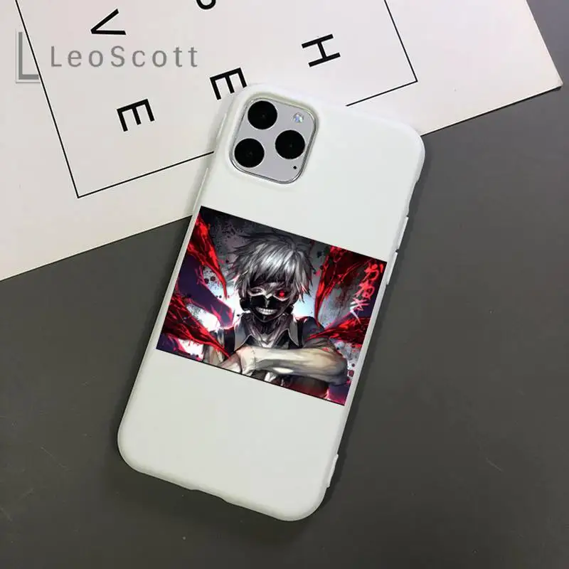 

Tokyo Ghoul Anime pattern Phone Case Candy Color for iPhone 6 7 8 11 12 s mini pro X XS XR MAX Plus