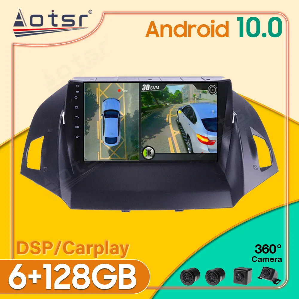 

Android10 6+128GB 360 Camera For Ford Kuga Escape 2012-2019 Car Multimedia Player Radio GPS Navigation Stereo Recorder Head Unit