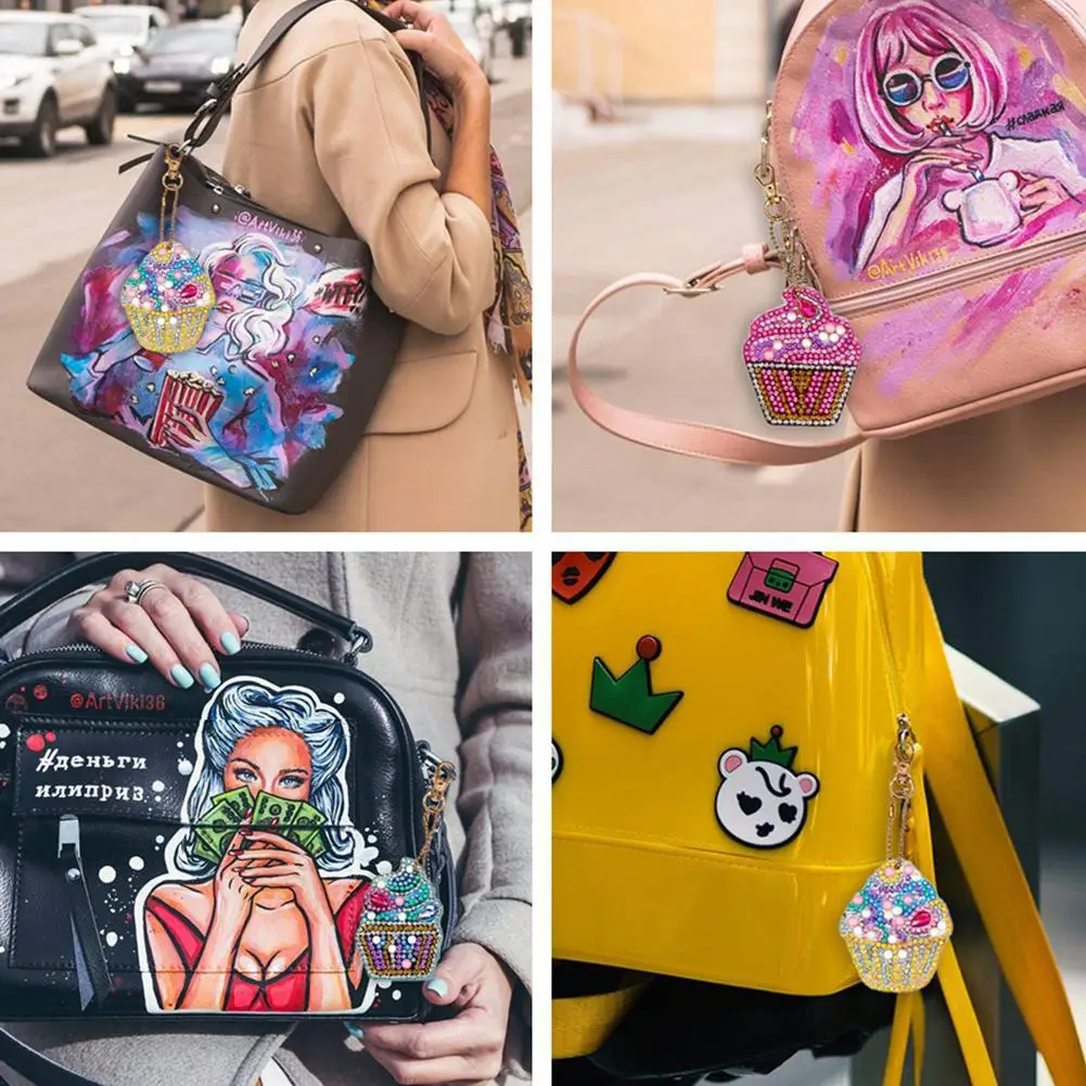 5D алмазная живопись брелок Стразы Подвеска мороженое DIY ремесло набор для картин