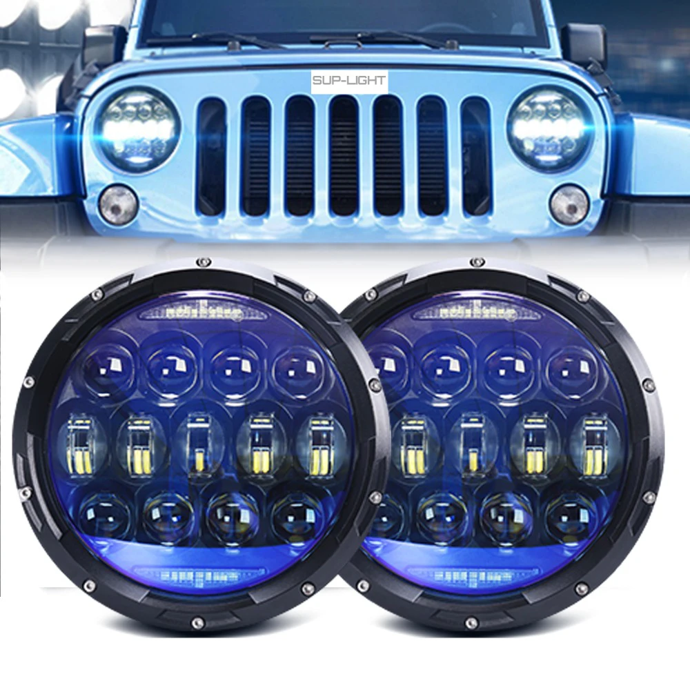 

7Inch Round LED Headlight 130W 7" Round Projector Headlamp For Jeep Wrangler Hummer h1 h2 lada niva 4x4 Truck Suzuki Samurai