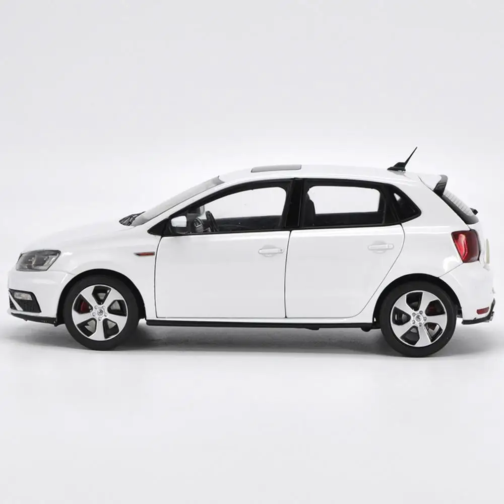 1/18 весы VW Volkswagen POLO GTI белые литые под давлением автомобильные модельные игрушки, коллекционные