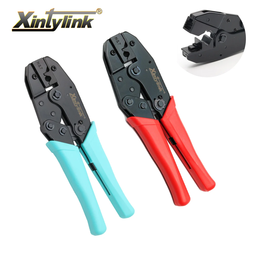 xintylink RJ45 crimper cat7 cat6a hand tools Crimping Cable Stripper pressing line clamp 8p8c pliers connector clip clipper