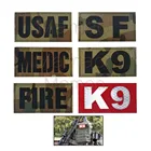 Мультикам военный SF медик USAF CP спецназ инфракрасный ИК-патч K9, светоотражающий Тактический значок пожарного на липучке для собак и собак, значок пожарного