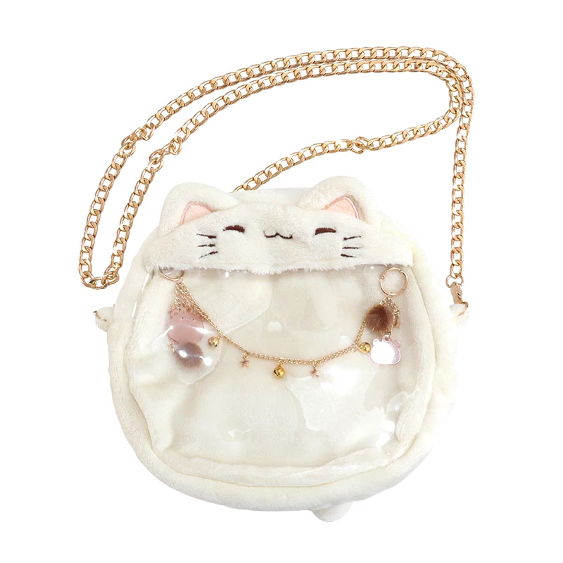 So Милая кошка Кролик плюшевая сумка Ita прозрачная через плечо в стиле &quotЛолита&quot