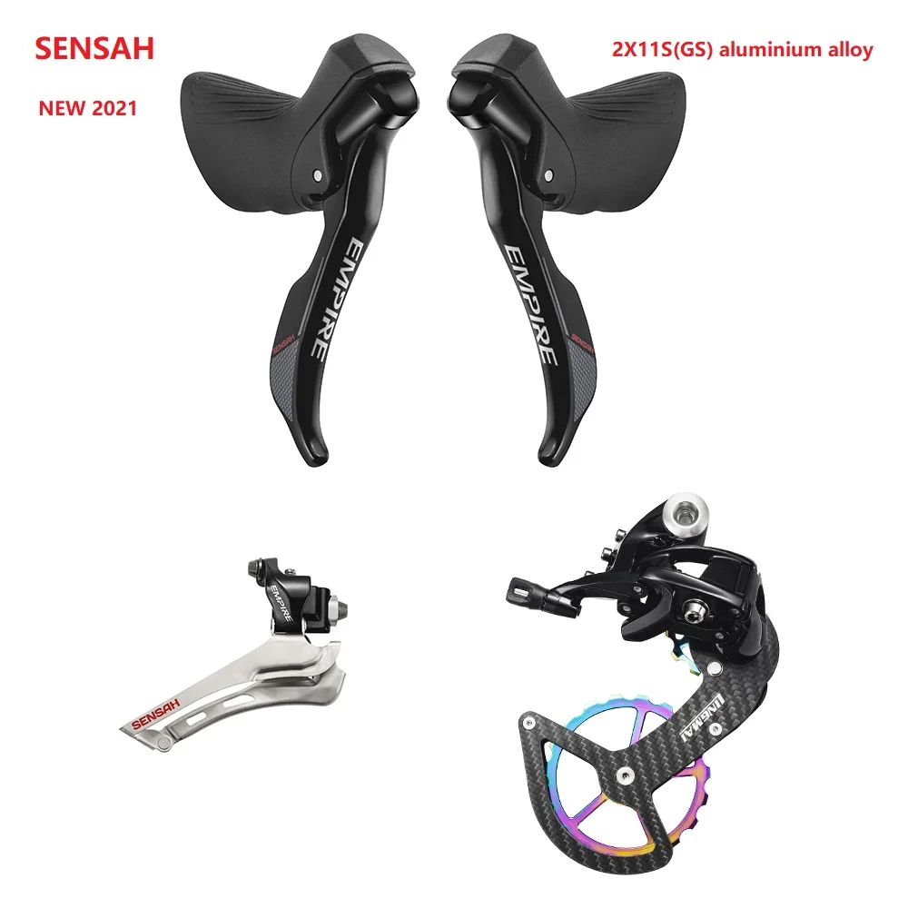 SENSAH carbon fiber EMPIRE 2x11 Speed GS 22s Road Groupset Shifter + керамические задние переключатели