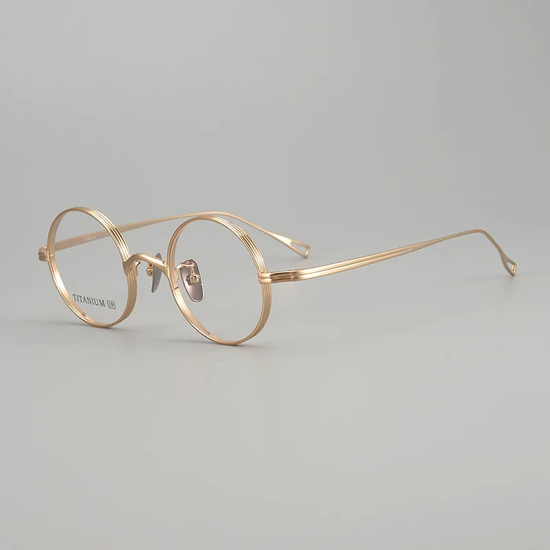 

Lightweight Vintage Round Titanium Optical Glasses Frame Men Women's Retro Prescription Myopia Circle Eyeglasses Brand Eyewear