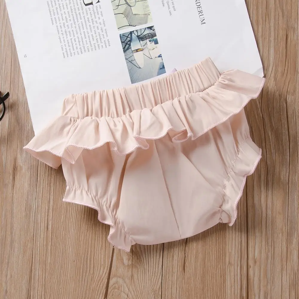 Детские шорты с бантом для маленьких девочек Bebe пижамные штаны однотонные